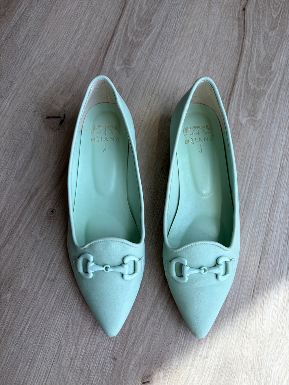 Diana Mint Green Flats